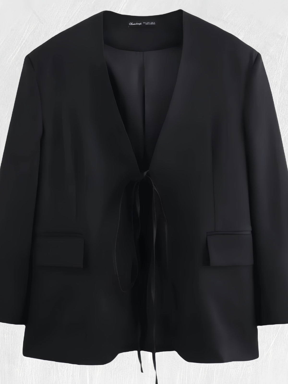 Chaqueta blazer con lazo