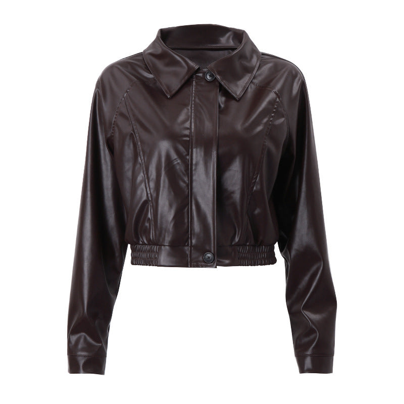 Chaqueta de polipiel · estilo retro